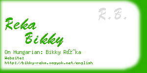 reka bikky business card